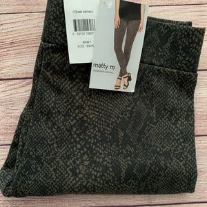Matty M Leggings Snakeskin Small